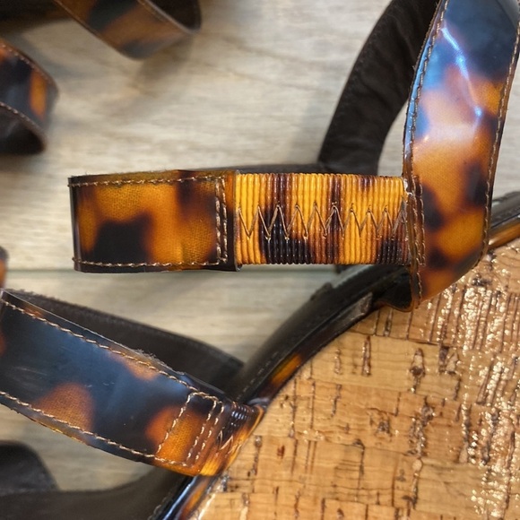 LRL | Teressa | Tortoise Cork Wedge‎ Sandals - Picture 5 of 13